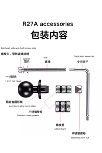 Soporte para Teléfono de Motocicleta Kewig, Antirrobo y Antivibración, de Aleación de Aluminio, con Montaje en el Tubo de Dirección, con una Sola Mano - Product Image 3