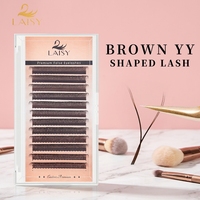 Plateau de présentation blanc 8 rangées pour extensions de cils individuels en faux vison à épaisseur uniforme, pour salons de beauté, vente en gros