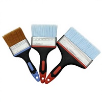 Pinceaux de peinture murale industriels brevetés, à montage sur fil, tête de brosse détachable, couleur personnalisée, options multi-tailles, poignée ergonomique