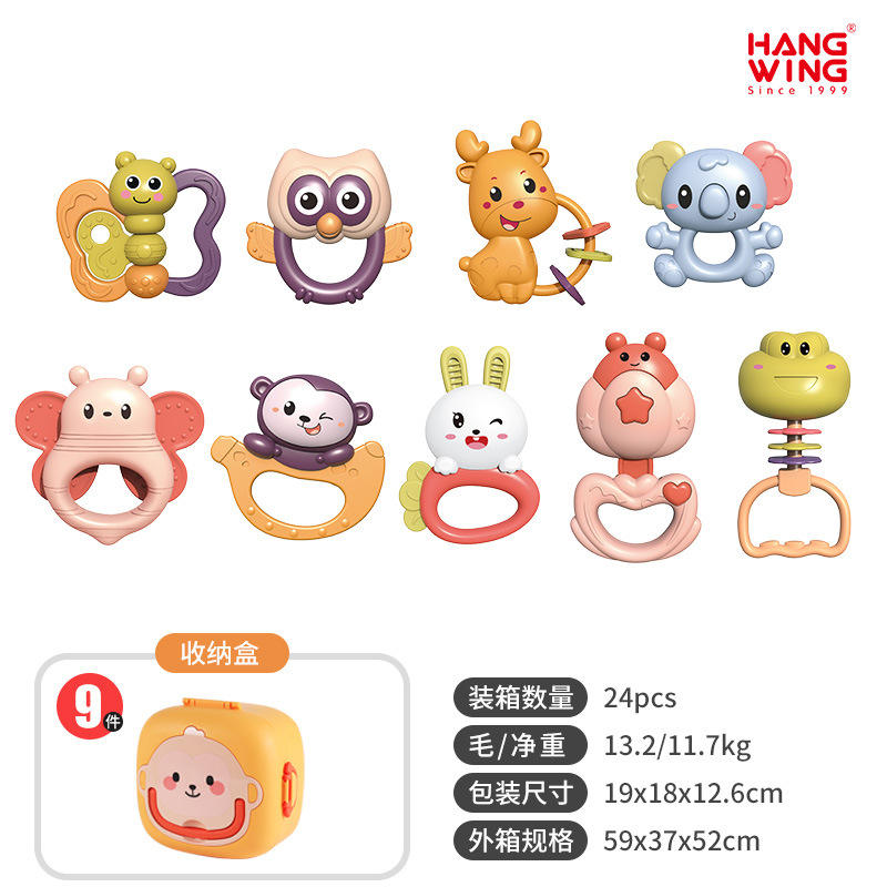 Ensemble 9 pièces en caoutchouc souple-boîte de rangement pour cartes anglaises