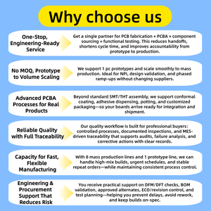 Fabricante de PCBA para Control Industrial con Servicios de Fabricación y Ensamblaje de PCB Gerber BOM Placa de Circuito Impreso Ensamblaje SMT DIP - Product Image 2
