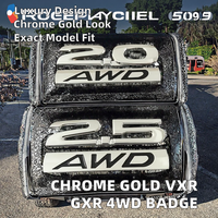 Emblèmes autocollants de qualité Chrome Or VXR GXR 4WD