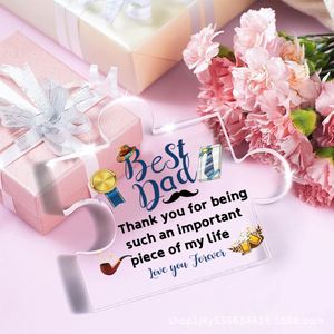 Father's Day Gifts Unique Thoughtful Novelty Birthday Anniversary <b>Acrylic</b> <b>Block</b> Puzzle Fathers Gift for Dad - Product Image 3