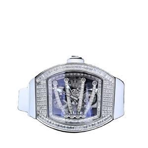 Montre automatique pour homme de qualité supérieure, mouvement tourbillon, mécanique, design de luxe, montres serties de diamants - Product Image 6
