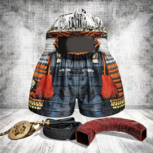 Conjunto de Rashguard de Boxeo Personalizado, Tejido, Sublimado, con Pantalones Cortos Transpirables de Secado Rápido, Poliéster/Algodón - Product Image 3