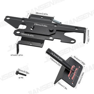 Stock local américain matériel de porte de clôture <span class=keywords><strong>en</strong></span> fer <span class=keywords><strong>autobloquant</strong></span> loquet de porte de clôture <span class=keywords><strong>en</strong></span> PVC de ferme pour porte de jardin - Product Image 4