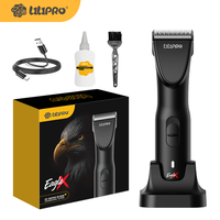 Tondeuse électrique pour chien LILIPRO EagleX 2 vitesses, tondeuse silencieuse pour animaux, machine de coupe sans fil, kit de toilettage pour chat