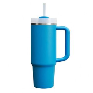 Gobelet de voyage isotherme en acier inoxydable 30oz H2.0 avec poignée, couvercle et paille, antidérapant, conception personnalisée ODM - Product Image 4