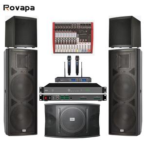 Altavoz de Rango <span class=keywords><strong>Completo</strong></span> Doble de 15 Pulgadas y 600W con Amplificador de Audio Activo para Bajos y Subwoofer - Product Image 1