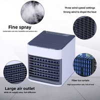 Climatiseur portable mini, climatisation USB, petit ventilateur de bureau à eau avec fonction brumisateur