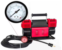 Compresseur d'air à double cylindre en métal OEM & ODM 150 PSI 280 W 70 L/min avec gonflage rapide pour voiture - Vente en gros