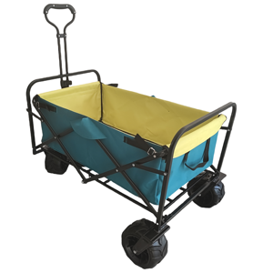 Wagon avec roues pliable charge 220lbs pliable pliable extérieur utilitaire Wagon chariots de jardin pour charges lourdes Camping - Product Image 3