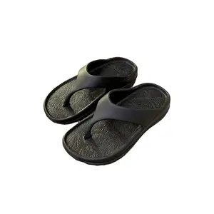 Thick-soled Flip-flops Sandals Slides Summer Women Wear Non-slip Bathroom Bath Sandals Beach Seaside Couple Clip-on Slippers