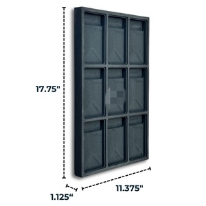 Boîte de présentation de cartes gradées en plastique durable à 9 emplacements, cadre de protection moderne pour TCG Slab, vente en gros personnalisée - Product Image 3