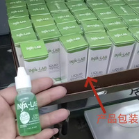 Agent hémostatique stérilisant pour salon de manucure, arrêt du saignement, flacons cylindriques bleus et verts de petite taille, liquide pour soins des ongles