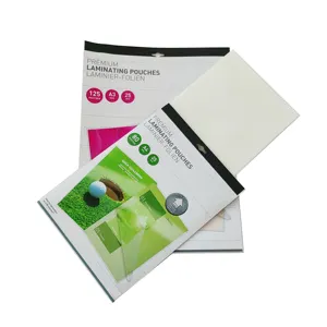 Excelam A4 Photo Anti Scratch Transparent PET EVA 100 mic Matte Lamination Pouches Film for Lamination