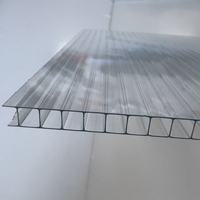Plaques de polycarbonate à double paroi transparentes et flexibles pour toiture, fabricants de polycarbonate, plaques de polycarbonate à double couche