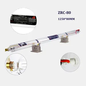 ZRC-80 30W 80W Laser Tube Co2 80W 130 Watts Co2 Laser Tube For Laser Cutting Machine