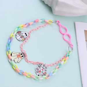 จี้อะคริลิคการ์ตูนผีฮาโลวีน สายคล้องกางเกงสองชั้น สายคาดเอวแฟชั่นสำหรับผู้หญิง สไตล์ฮิปฮอป - Product Image 3