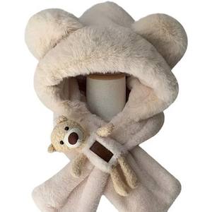 Femmes hiver ski extérieur chapeau mignon Camouflage dessin animé imprimé épais col en peluche long moelleux coupe-vent chaud fausse fourrure imprimé - Product Image 5