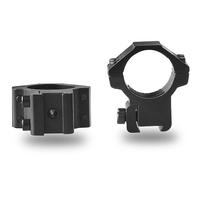 Anneau de lunette de visée en aluminium avec une largeur de 11mm pour un tube de 25.4mm et une hauteur centrale de 1 ''basse de 11mm de haut de 20mm