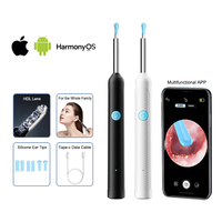 Cuillère visuelle portable pour nettoyage d'oreilles, outil magique pour nettoyage d'oreilles, bâtonnet de nettoyage d'oreilles, compatible avec les téléphones mobiles Android et Apple
