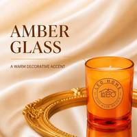 Bougie parfumée en verre transparent orange, boîte cadeau, mèche en coton unique, cire de soja, bougie aromatique pour la maison, cadeau de mariage, cadeau d'anniversaire