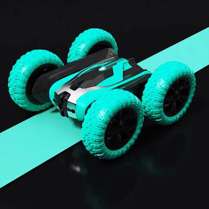 Macchinina per bambini <span class=keywords><strong>RC</strong></span> 2.4Ghz veicolo binario a doppia faccia plastica telecomando rotolamento Stunt Car - Product Image 6