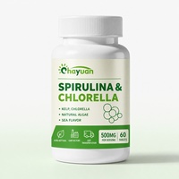 Comprimés de Spiruline et de Chlorelle, Complément Alimentaire Végétalien à Base d'Algues Naturelles pour Adultes, Bien-être Quotidien