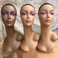 Tête de Mannequin Réaliste Beauté Européenne, Accessoires de Présentation pour Foulards, Chapeaux et Perruques