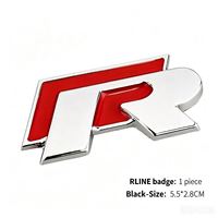 Autocollants de remplacement d'emblèmes métalliques VW R-Line pour Golf 6 CC Scirocco pour la modification sportive avec garantie d'un an