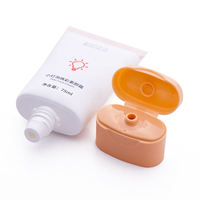 Emballage en plastique pour tube ovale cosmétique, tubes ovales superbes, emballage pour crème solaire, tubes pour lotion