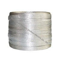 Câble de mise à la terre pour borne de recharge en cuivre étamé tressé ou nu de 16/25/50 mm² TXZ-16/25/50 T2 en cuivre rouge
