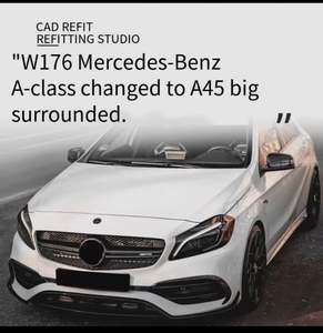 Pièces automobiles Kit carrosserie Pare-chocs avant Lèvre de pare-chocs avant pour Mercedes W176 13-15 Pièces automobiles Kit carrosserie Pare-chocs avant Lèvre de pare-chocs avant - Product Image 2