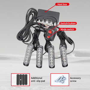 Đèn <span class=keywords><strong>LED</strong></span> Nhấp Nháy Không Dây Đèn Chớp 24LED Đèn <span class=keywords><strong>LED</strong></span> Xe Hơi Nhấp Nháy 12V Đèn Chớp Nhấp Nháy Cho Xe Tải Đèn Điốt - Product Image 6