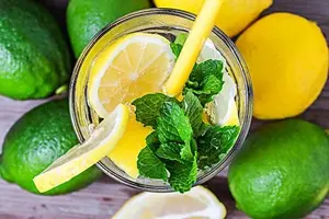 Minyak wangi Lemon Mint, minyak wangi kelas makanan lebih dari minyak rasa cair Lemon Mint konsentrat