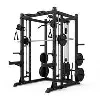 Appareil de musculation multifonctionnel tout-en-un : Smith Cage, Cable Trainer, Rack à Squat en acier au carbone, Machine Smith, Équipement de gym commercial
