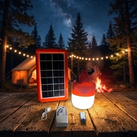 Ampoule LED solaire HIGH HOME, étanche IP65, à commande tactile, rechargeable, éclairage d'urgence extérieur