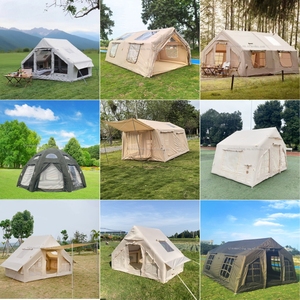 <span class=keywords><strong>Toile</strong></span> <span class=keywords><strong>de</strong></span> <span class=keywords><strong>tente</strong></span> <span class=keywords><strong>gonflable</strong></span> pour le glamping en plein air pour la famille et colonne d'air Camping quatre saisons avec pompe à air et auvent d'une chambre - Product Image 6