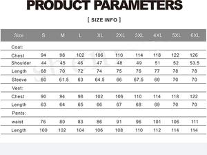 Costume de smoking à double boutonnage à motif floral pour <span class=keywords><strong>homme</strong></span>, tailles S-6XL, pantalon de luxe, costume de mariage, soirée, scène, costumes de <span class=keywords><strong>grande</strong></span> <span class=keywords><strong>taille</strong></span> - Product Image 2