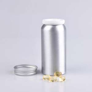 Vitamine Aluminium Metalen Blikjes Leeg 100Ml 120Ml Goede Afdichting Brede Mond Supplement Fles Aluminium Vitamine Flessen - Product Image 5