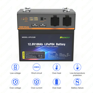 1000W Power Bank 12V 100AH Portable Power Station Home Energy Storage Outdoor Emergency <b>Backup</b> <b>Battery</b> UP1000 Power Banks & Powe - Product Image 5