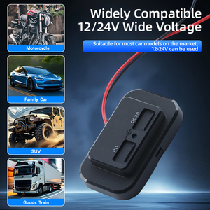 עיצוב מרובע pd3.0 + qc3.0 מטען מהיר 12-24v pd 30w + 18w סוג <span class=keywords><strong>usb</strong></span>-שקע C לכלי רכב 12v-24v (אוטובוס/משאית/סירה) - Product Image 4
