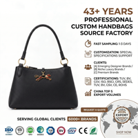 Tas Tangan Kulit PU Bertekstur Hitam Dengan Aksesoris Emas Mewah Elegan Bergaya Chic Sehari-hari Untuk Wanita OEM Custom