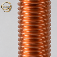 Copper Threaded Rod Brass Threaded Stud CNC Cut Threads Custom Copper Screw Rod Hex Head Fastener