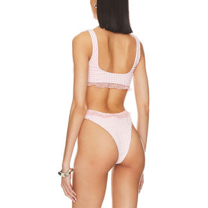 Nouvelle mode de maillots de bain personnalisés pour femmes deux pièces Bandeau imprimé floral Bikini forme thermique accessoires femme maillot de bain personnalisé - Product Image 3