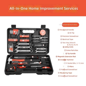 OEM Custom 53-Piece Household Tool Kit with Hammer <b>Pliers</b> <b>Wrench</b> Screwdriver Sockets for Home Improvement & Car Repair - Product Image 2