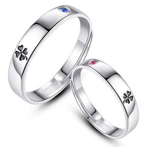 Anillos de Pareja de Plata 925, Anillo Romántico de Sol y Luna, Anillo Abierto Ajustable para Hombre y Mujer, Anillo de Pareja Plateado - Product Image 5