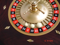 Roulette de casino de luxe de 20 pouces, roulette en bois massif