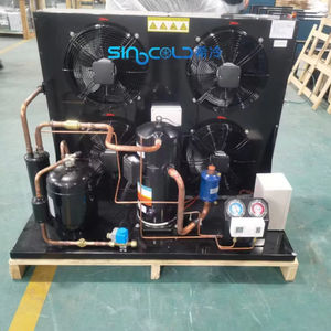 وحدة ضاغط حلزوني إنفوتيك YM182E7G-100 بقوة 10 حصان، نوع مفتوح، وحدة تكثيف مبردة بالهواء، غاز R404A، 3/220/60 للغرف الباردة - Product Image 1